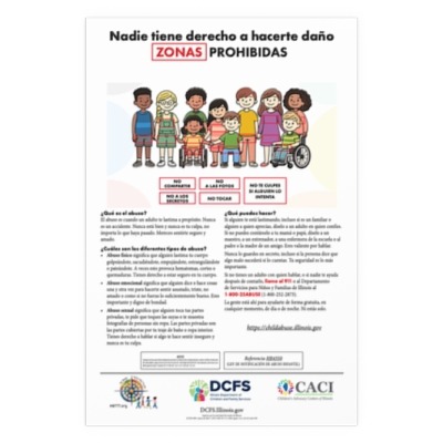 Illinois Child Abuse Prevention Poster - SPANISH
